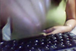 Mature Asian woman shows off her teats and touches her punani