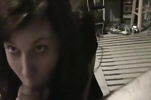 Stunning POV with me working on my lover's hard 10-Pounder