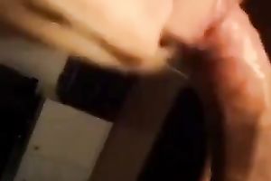 Blond haired whorable black cock slut with passion sucked strong penis of my buddy