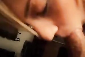 Blond haired whorable black cock slut with passion sucked strong penis of my buddy