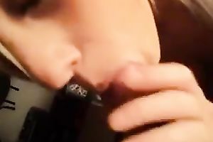 Blond haired whorable black cock slut with passion sucked strong penis of my buddy