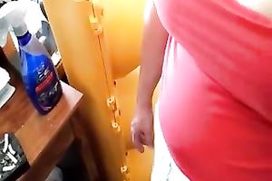 Chubby unattractive aged wench was stroking my buddy's schlong a bit