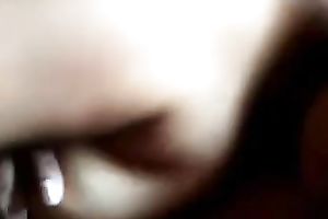 Playing with Indian girl's large boobies and merry teats