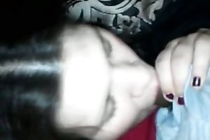 Hungry legal age teenager floozy craves to feel sticky cum on her face