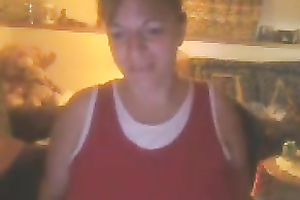 Short haired auburn web camera older white lady naked her indeed giant love melons
