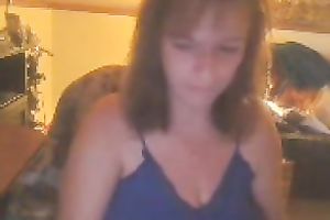 Short haired auburn web camera older white lady naked her indeed giant love melons