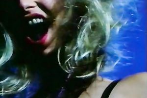 Kinky blond honey loved to permeate her taut wet crack with fake penis