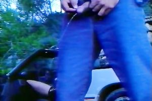 Kinky blond honey loved to permeate her taut wet crack with fake penis