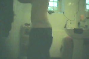 My superlatively good friend's girlfriend secretly being taped during the time that this babe is dressing