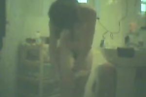 My superlatively good friend's girlfriend secretly being taped during the time that this babe is dressing