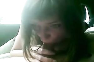 All natural ex-girlfriend of my buddy greedily sucked his corpulent prick