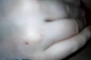 Horny BF rubbed his jock up and down my juicy cum-hole