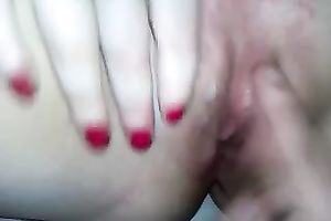 Horny BF rubbed his jock up and down my juicy cum-hole