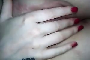 Horny BF rubbed his jock up and down my juicy cum-hole