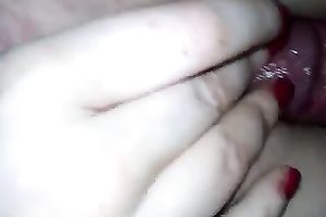 Horny BF rubbed his jock up and down my juicy cum-hole