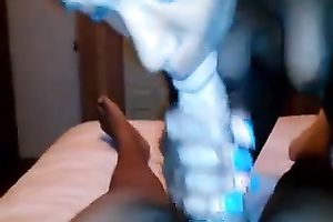 Lusty black skinned blowlerina closed her eyes during the time that giving a ideal blowjob
