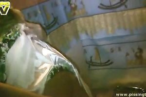 Auburn dilettante playgirl Lada has no thing against peeing on livecam