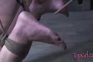 Lustful nympho with massive bumpers needs her pussy stretched out