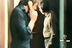 Adorable golden-haired sweetie gives amazing head to her stud