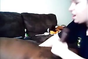 Hungry PAWG bitch loves engulfing my large bulky dark schlong