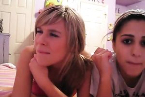 Two amateur girls talking about anal sex on cam