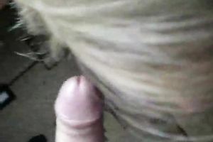 Young Russian blond neighbour babe gives me hawt blowjob