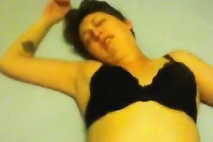 Amateur short haired brunette hair MILFie slutwife got nailed missionary style