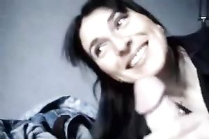 Cute Indian amateur wife gives quick head to her stud