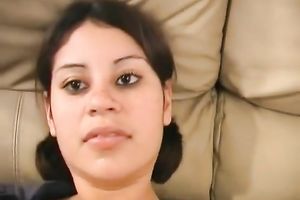 Attractive dark brown with pretty eyes knows how to give oral-service sex