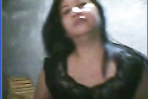 Salacious black-haired mom demonstrates her assets