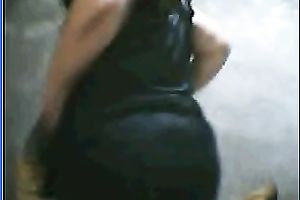 Salacious black-haired mom demonstrates her assets