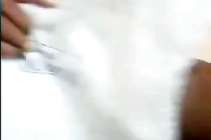 Brazilian dilettante obese housewife flashed and tickled her slit a bit