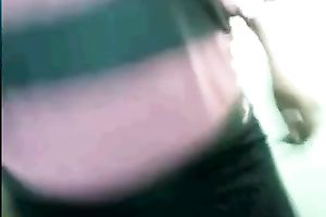 Brazilian dilettante obese housewife flashed and tickled her slit a bit