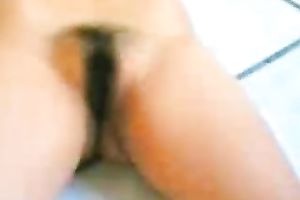 Chubby Desi whore on the cold floor shows shaggy vagina