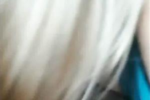 Cock hungry slender blondie takes it in her hot face hole