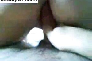 Adorable white a-hole of a excited girlfriend romping on a weenie