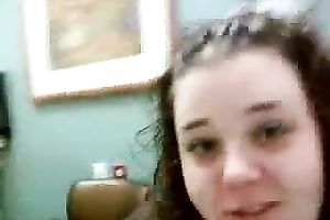 Curly-haired white bitch sucked my dark cock like a pro