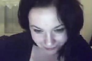 Mesmerizing dark brown cam sexpot shows me her mounds and vagina