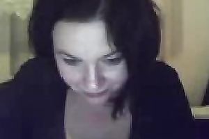 Mesmerizing dark brown cam sexpot shows me her mounds and vagina