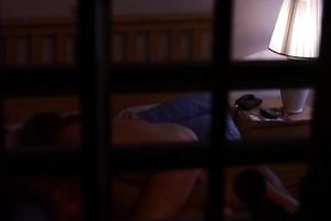 Kinky hairy nympho Brenda jumps on inflexible knob on hidden camera