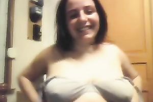 We are chubby lesbian babes and we aren't shy to show our large bumpers on camera