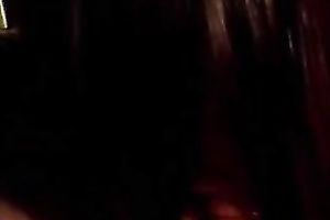 Dark haired pleasant Asian Married slut was blowing massive bulky huge penis of my buddy