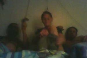 My neighbor's sex starved girl is not against of having threesome