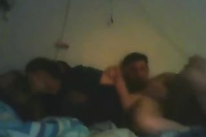 My neighbor's sex starved girl is not against of having threesome