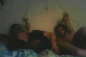 My neighbor's sex starved girl is not against of having threesome