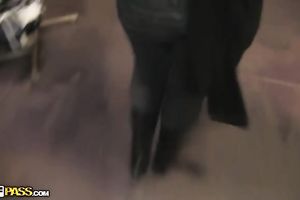 She has perverted fetish for engulfing penis and fucking in public places