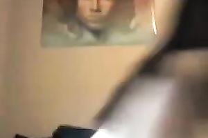 Super sexy lengthy haired brunette hair amateur girlie masturbated muff for me