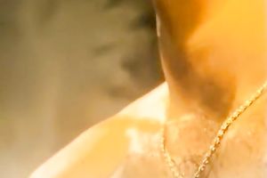 Cocky chap comes to stop sapphic show by his powerful weenie