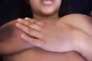 Indian a bit overweight breasty dark brown slutty wife got her meaty fur pie screwed missionary