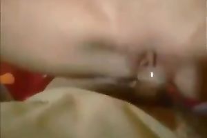 Playful blondie engulfing knob in advance of taking a ride in reverse cowgirl pose